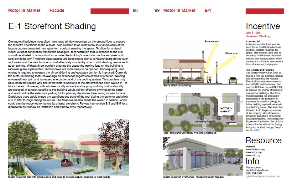 Report page demonstrating storefront Shading