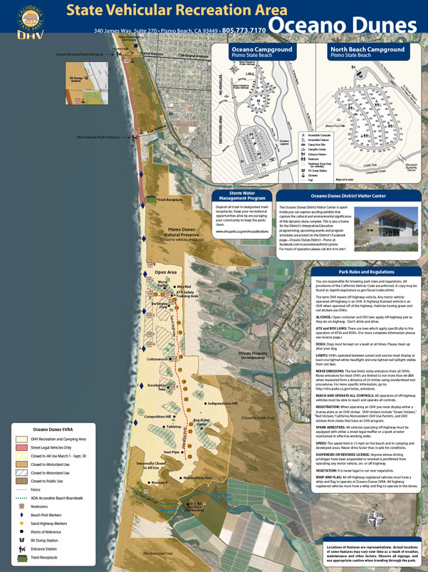 Oceano Dunes SVRA Map Image