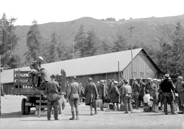 CCC Company 1920V arrives at Camp Tamalpais