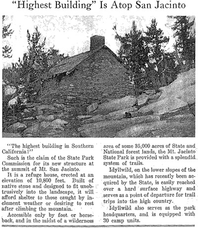 Article from California Conservationist, late 1930s