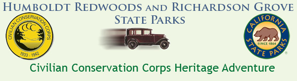 Humboldt Redwoods State Park Civilian Conservation Corps Heritage Adventure banner