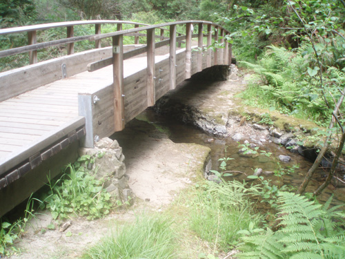 Stream crossing with middle removed