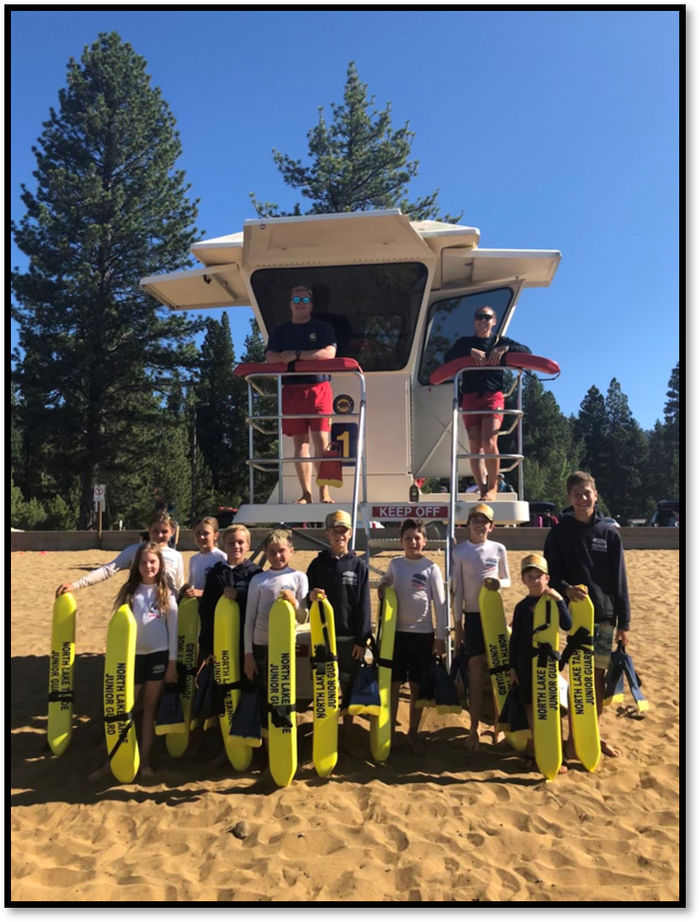 North tahoe Jr. Lifeguards Group Picture