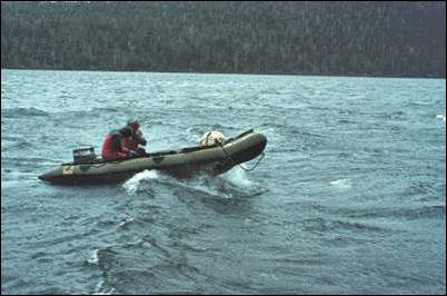 Image of crew in raft
