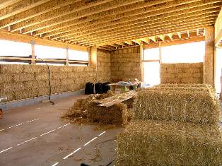 The Begole Center is a "straw bale" building.