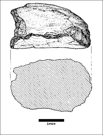 Illustration of hammerstone