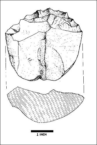 Illustration of lithic cores