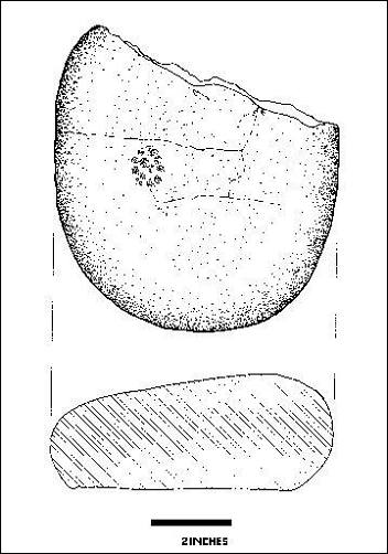 Illustration of metate