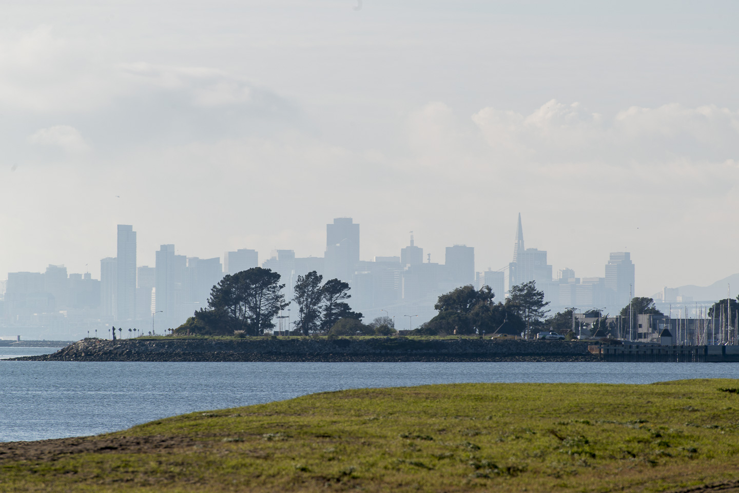 A view of San Francisco from Robert W. Crown Memorial State Beach