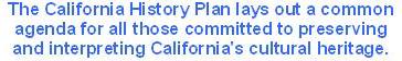 California History Plan