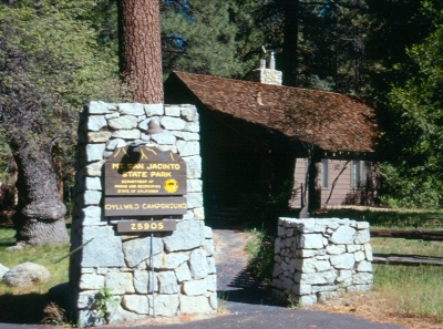 CCC built entrance at Mount San Jacinto