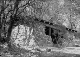 Cuyamaca Rancho stone shelter at Paso Picacho Campgrround in 1936