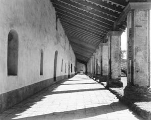 Corridor of the Mission residence building in 1937
