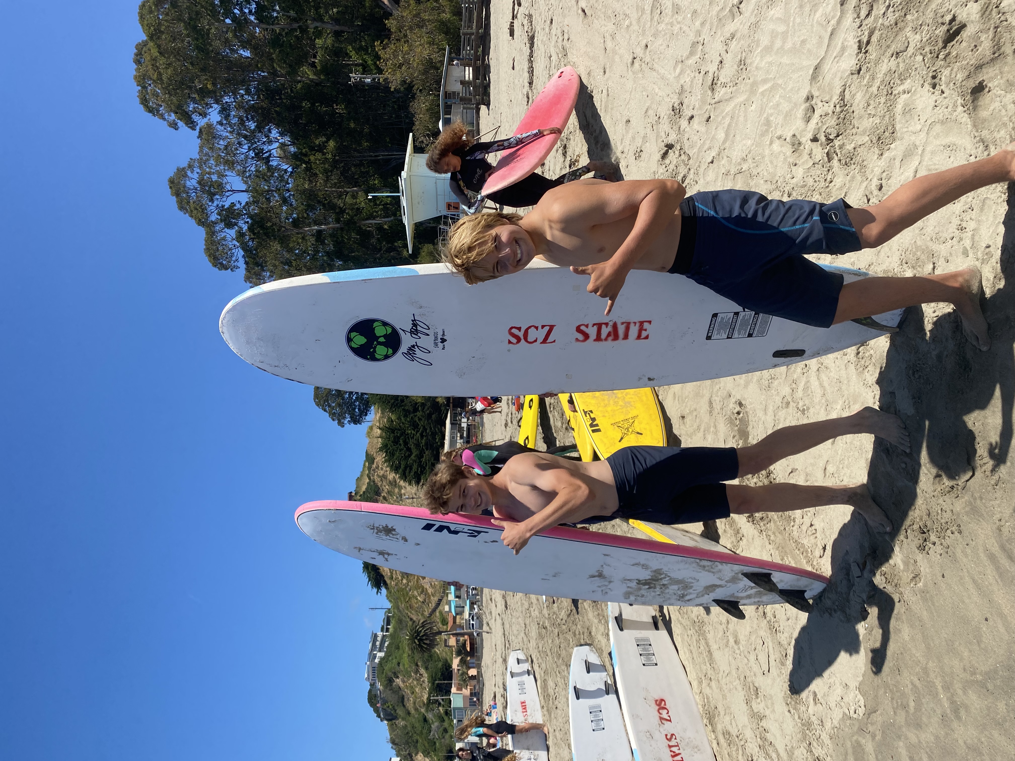 Participants with Surf Boards