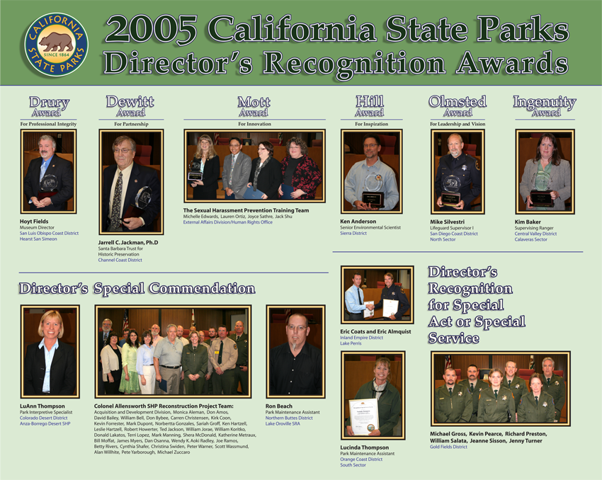 2005 Awards (click to enlarge)