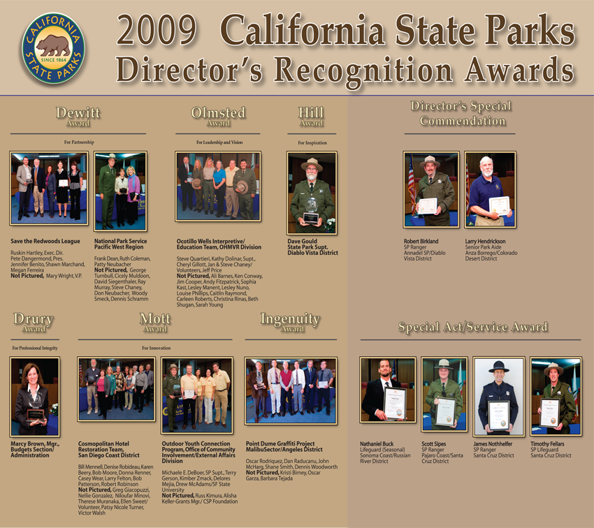 2009 Awards (click to enlarge)