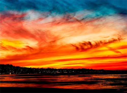 Ocean Sunset Image