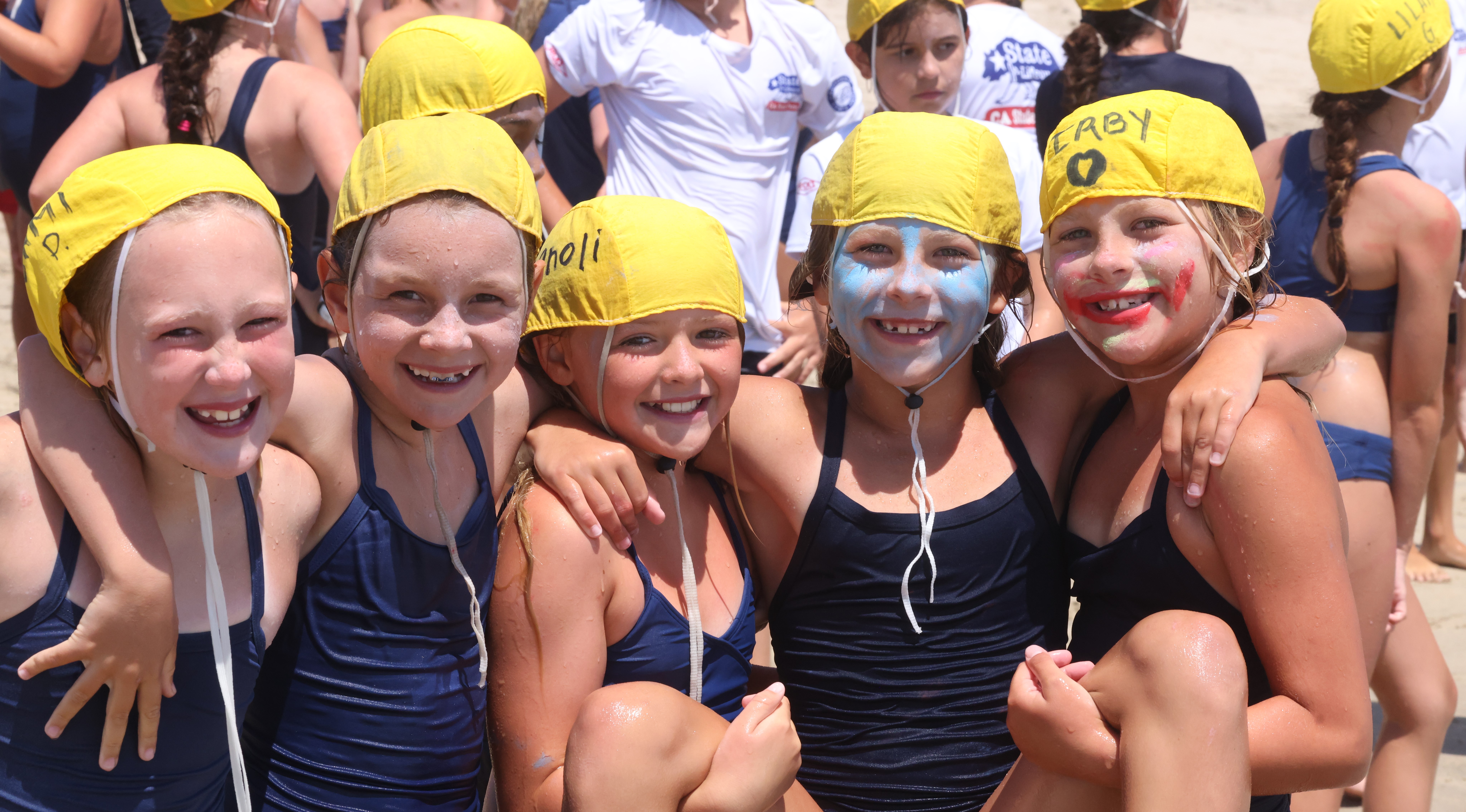 Jr. Lifeguards practicing drills