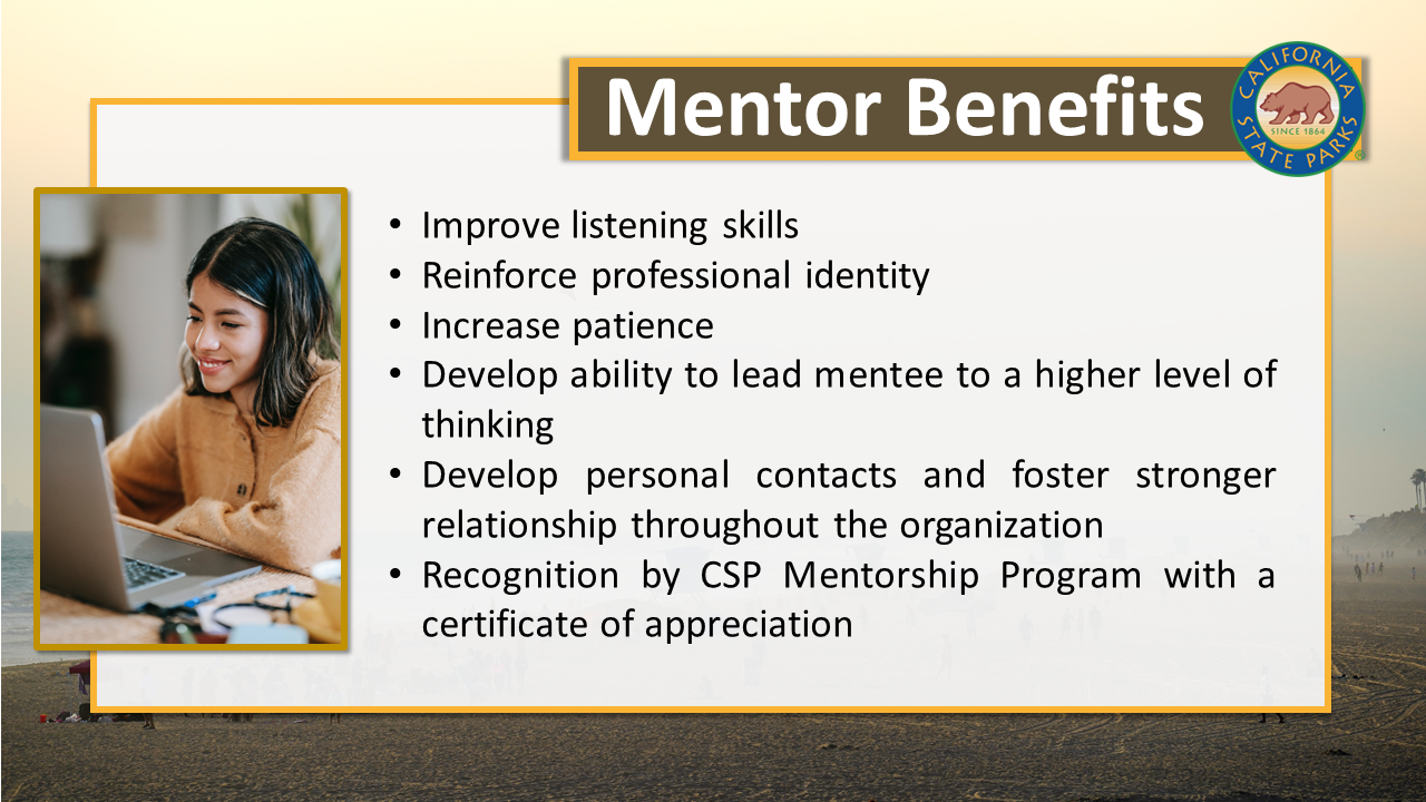 Mentor Benefits cont.