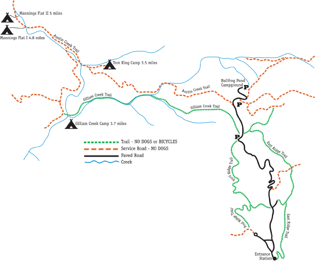 Austin Creek Map