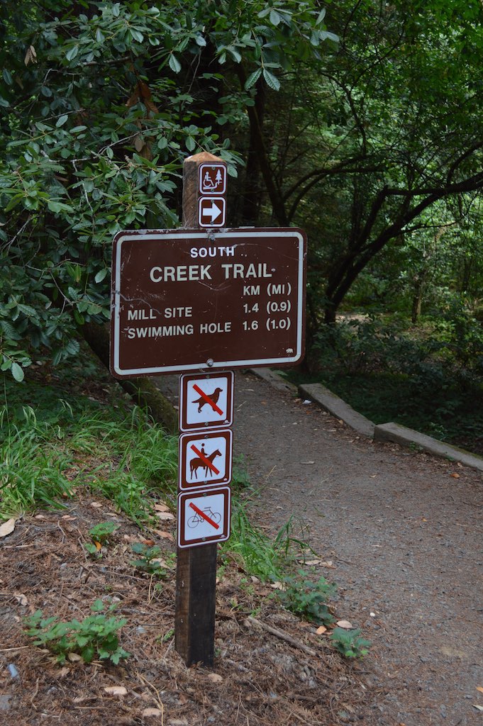 South Creek Trail sign