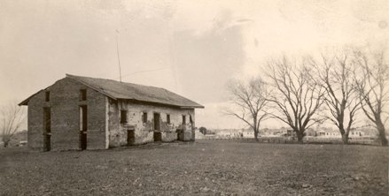Central Building at Sutter's Fort, circa 1890. (Sutter's Fort Archives)