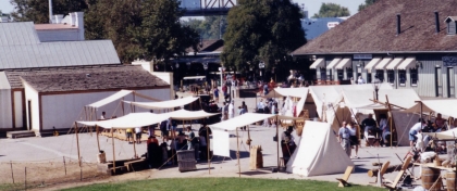 Embarcadero Tent City at the Gold Rush Days in Old Sacramento