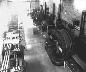 Interior view of Powerhouse and generators