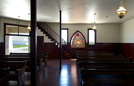 Baptist church interior