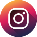 Instagram Logo Orange Circle with Camera Icon