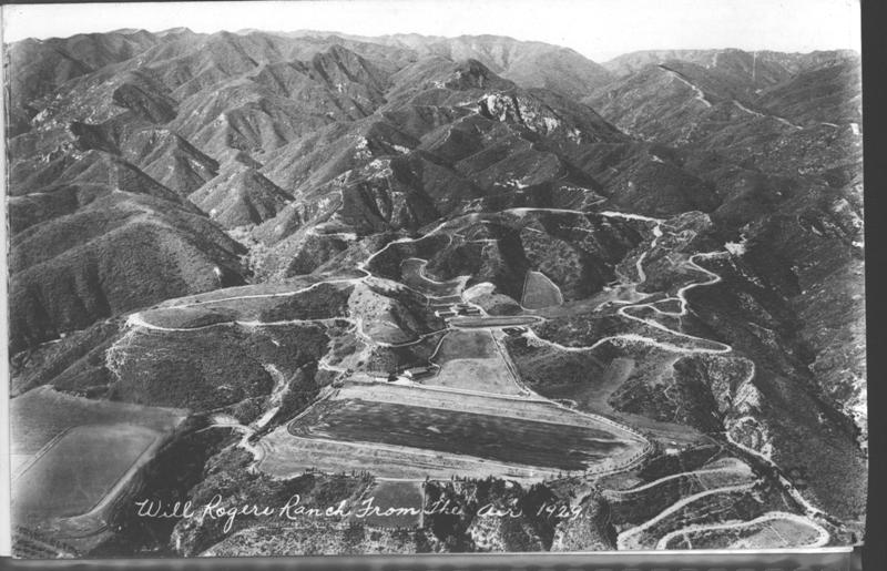 Aerial of Will Rogers State Historic Park (circa 1929)