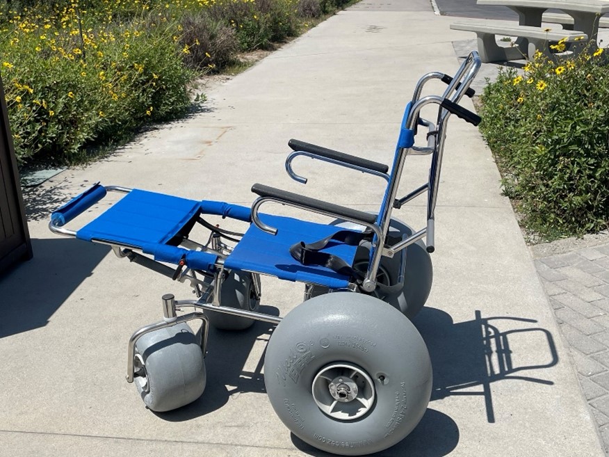 image of the beach wheelchair