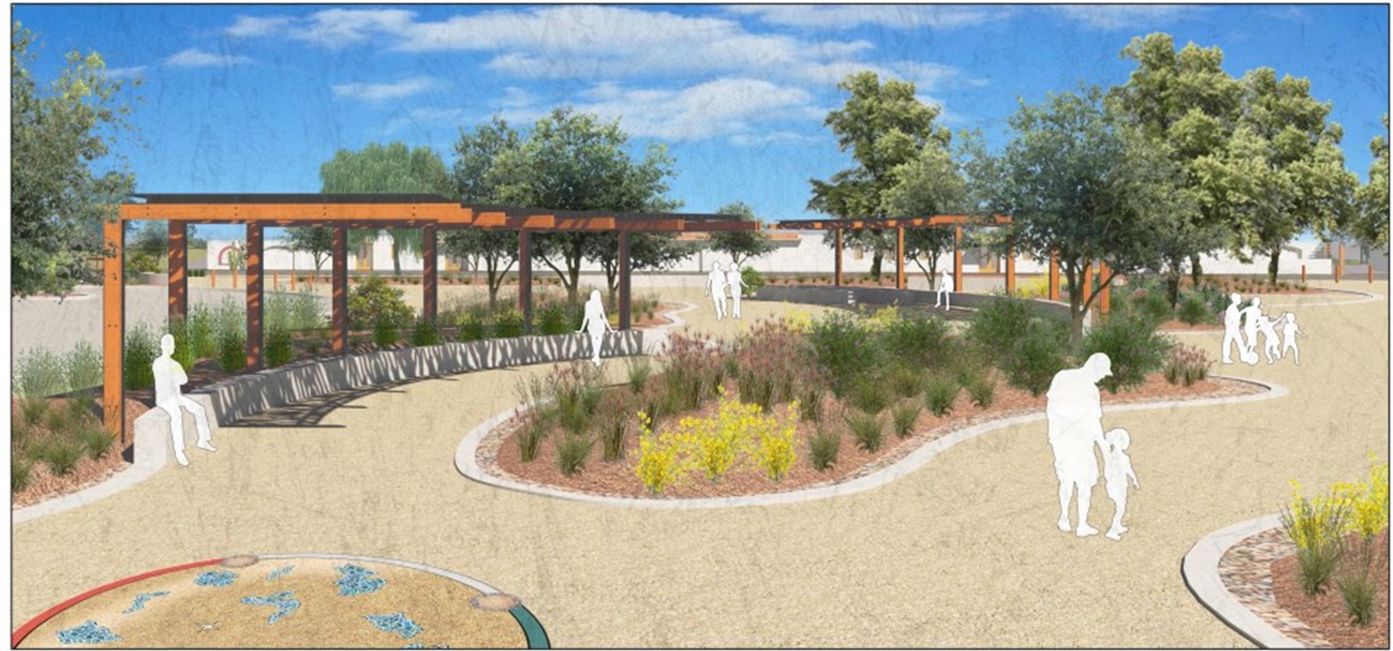 A rendering of what the area will look like when it is completed.