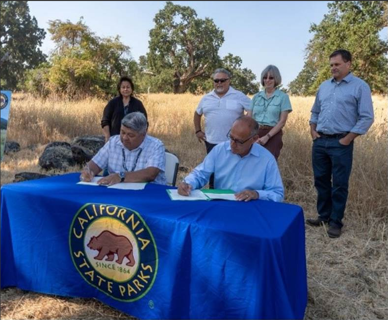 Koi Nation (Koi) and the State Parks signing