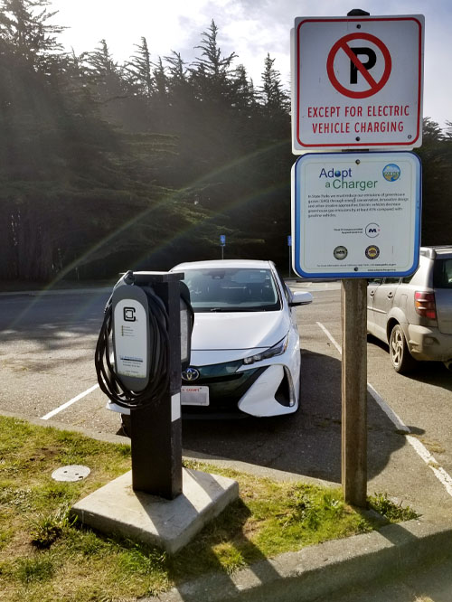 EV Station at Fort Ross SHP