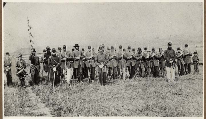 Company of Union soldiers formed in Hayward, 1861