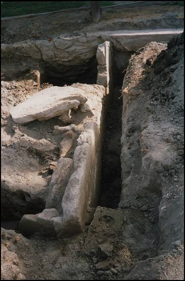 Eastern portion of the interior wall of trench one.