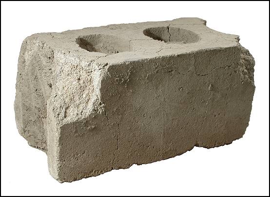 Concrete Block recovered from Milner's Barbershop
