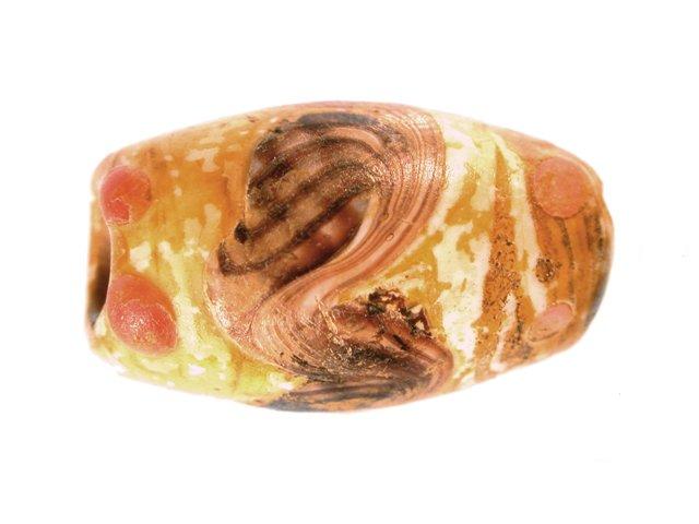 Ornate Glass Trade Bead artifact from the "cuartel."